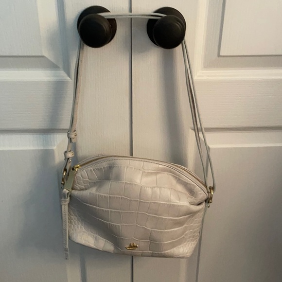 Brahmin Handbags - Brahmin Haley Dove Savannah crossbody bag